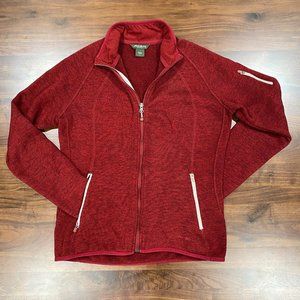 Eddie Bauer Red Women's Full-Zip Sweater